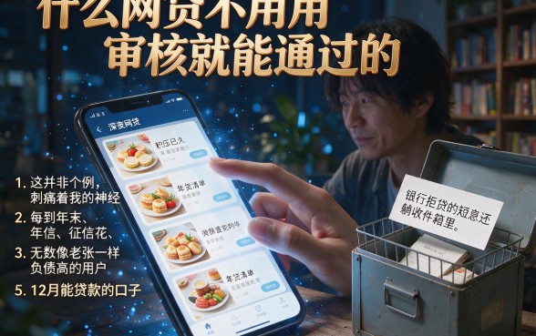 什么网贷不用审核就能通过的，归纳五个12月能贷款的口子
