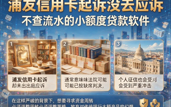浦发信用卡起诉没去应诉,详细阐述5个不查流水的小额度贷款软件