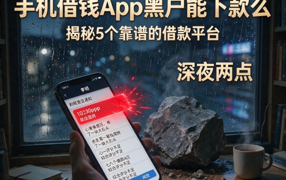 手机借钱App黑户能下款么,揭秘5个靠谱的借款平台