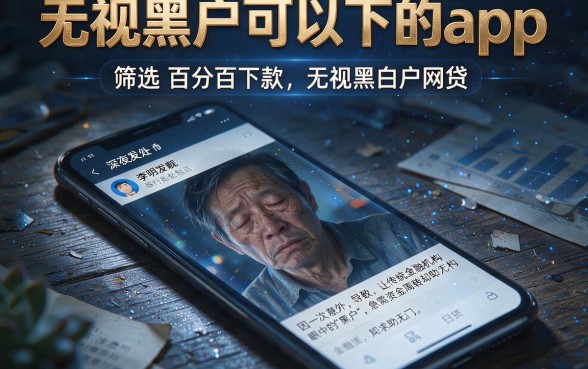 无视黑户可以下的app,筛选五个百分百下款无视黑白户网贷