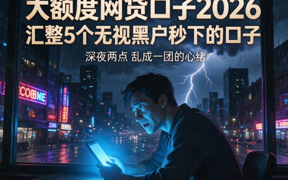 大额度网贷口子2026,汇整5个无视黑户秒下的口子