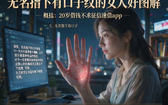无名指下有口子纹的女人好吗图解,概括5个20岁借钱不求征信速借app