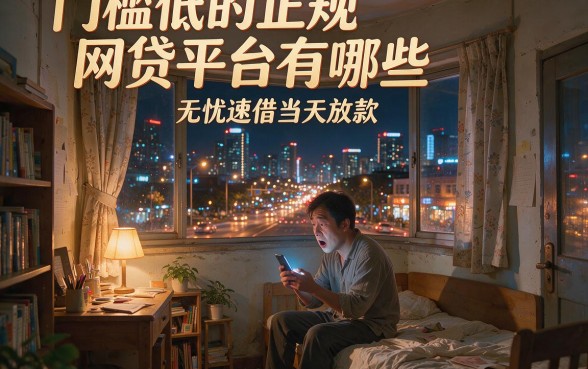 门槛低的正规网贷平台有哪些，胪列五个无忧速借当天放款的app