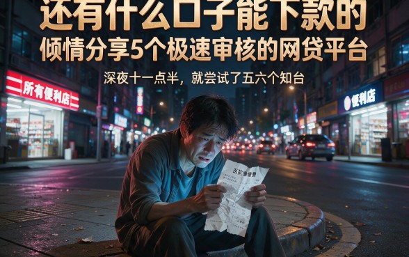 还有什么口子能下款的,倾情分享5个极速审核的网贷平台