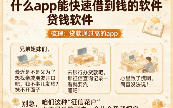 什么app能快速借到钱的软件,梳理五个贷款通过高的app