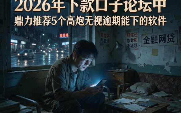 2026年下款口子论坛中，鼎力推荐5个高炮无视逾期能下的软件