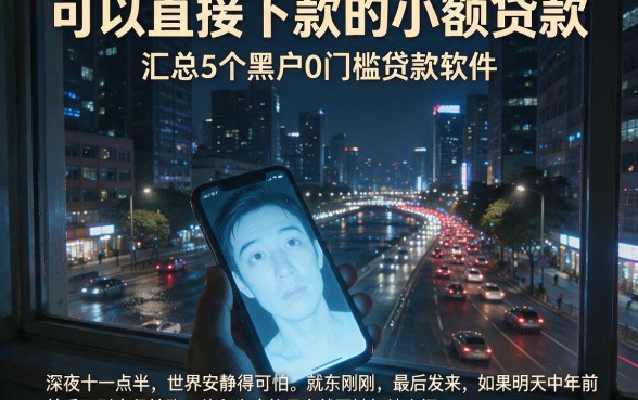 可以直接下款的小额贷款,汇总5个黑户0门槛贷款软件