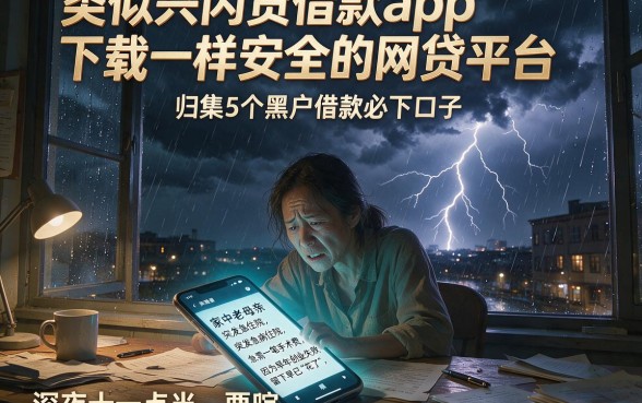 类似兴闪贷借款app下载一样安全的网贷平台,归集5个黑户借款必下口子