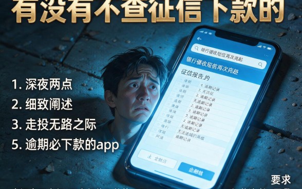 有没有不查征信下款的,细致阐述5个逾期必下款的app