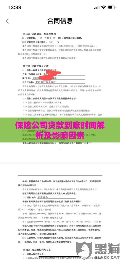 保险公司贷款到账时间解析及影响因素