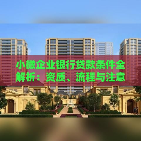 小微企业银行贷款条件全解析：资质、流程与注意事项