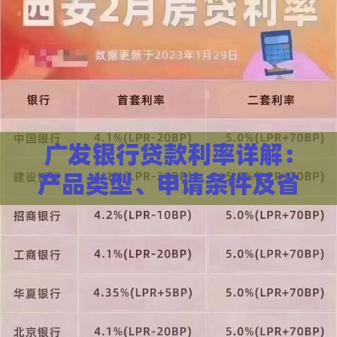 广发银行贷款利率详解：产品类型、申请条件及省钱攻略
