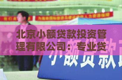 北京小额贷款投资管理有限公司：专业贷款服务与申请指南
