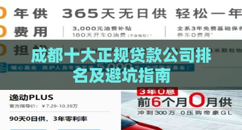 成都十大正规贷款公司排名及避坑指南