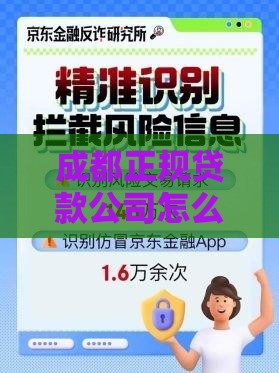 成都正规贷款公司怎么选？这10家靠谱机构实测对比