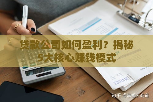 贷款公司如何盈利？揭秘5大核心赚钱模式