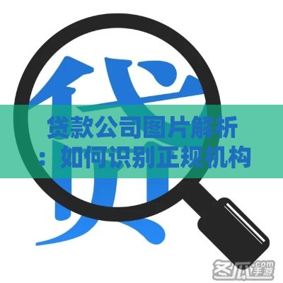 贷款公司图片解析：如何识别正规机构与避坑指南