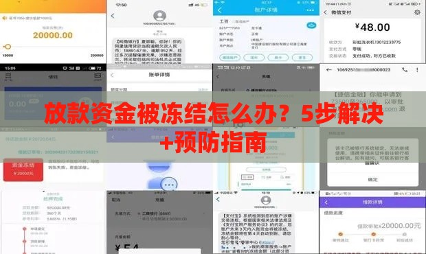 放款资金被冻结怎么办？5步解决+预防指南