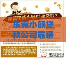 东莞小额贷款公司靠谱吗？如何选择正规机构避坑指南