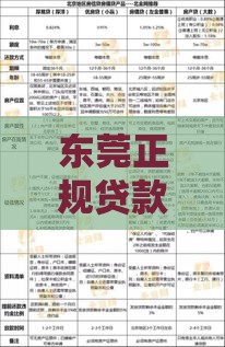 东莞正规贷款公司有哪些？靠谱机构推荐及申请攻略