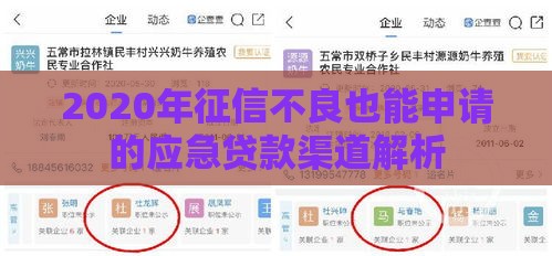 2020年征信不良也能申请的应急贷款渠道解析