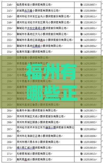 福州有哪些正规小额贷款公司?最新名单和申请指南 福州有哪些正规小额贷款公司?最新名单和申请指南