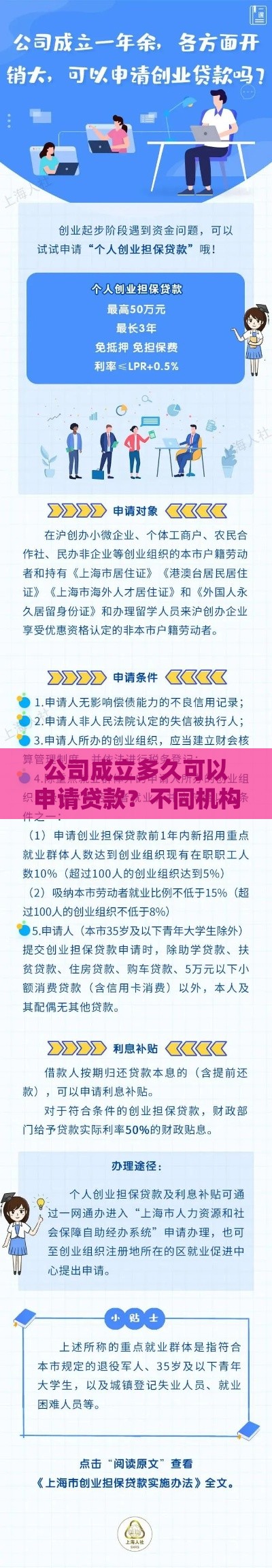 公司成立多久可以申请贷款？不同机构时间要求详解