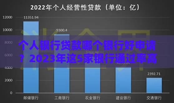 个人银行贷款哪个银行好申请？2023年这5家银行通过率高