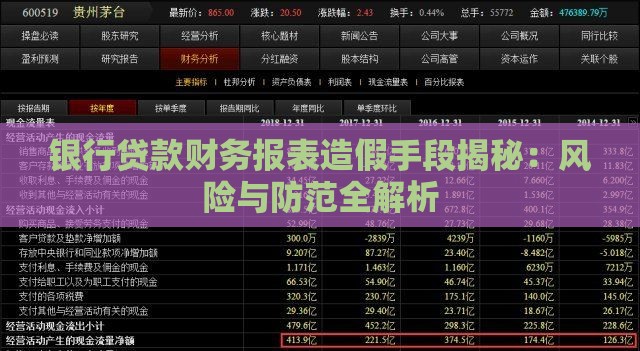 银行贷款财务报表造假手段揭秘：风险与防范全解析