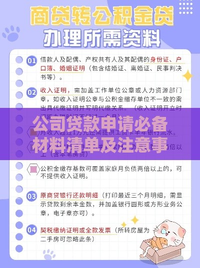 公司贷款申请必备材料清单及注意事项