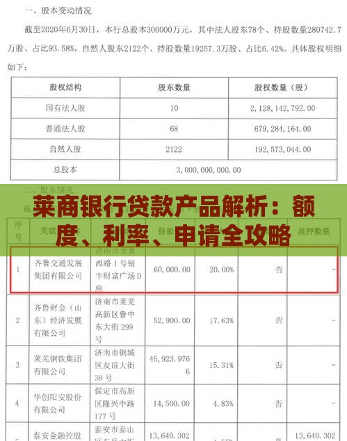 莱商银行贷款产品解析：额度、利率、申请全攻略