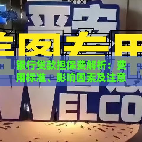 银行贷款担保费解析：费用标准、影响因素及注意事项