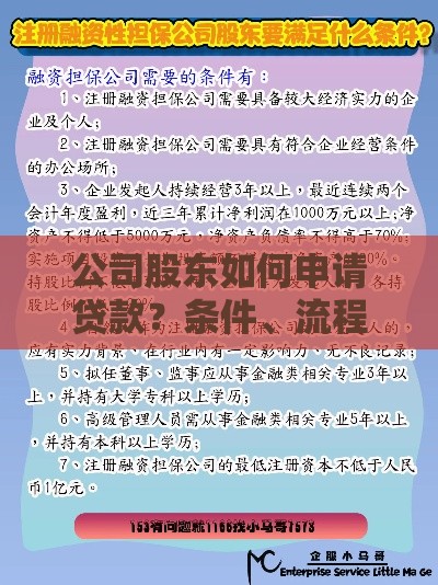 公司股东如何申请贷款？条件、流程与风险解析