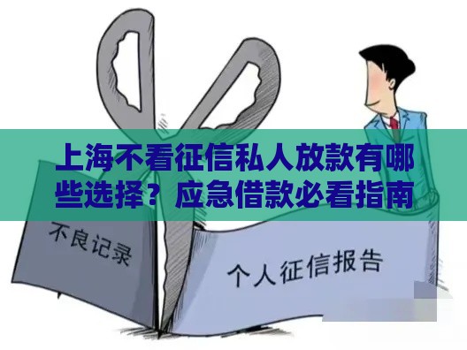 上海不看征信私人放款有哪些选择？应急借款必看指南
