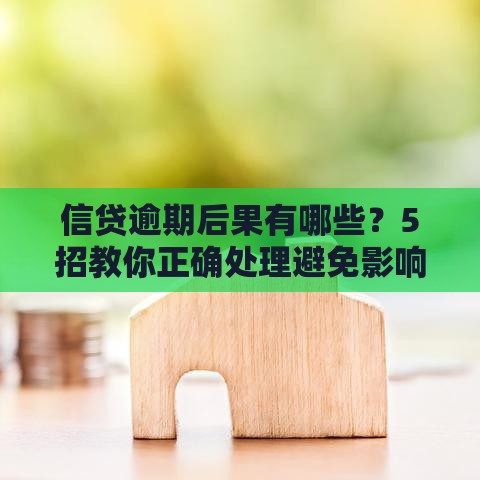 信贷逾期后果有哪些？5招教你正确处理避免影响征信