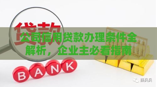 公司信用贷款办理条件全解析，企业主必看指南