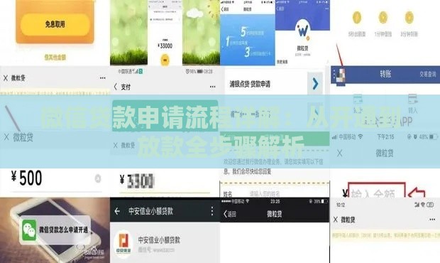 微信贷款申请流程详解：从开通到放款全步骤解析