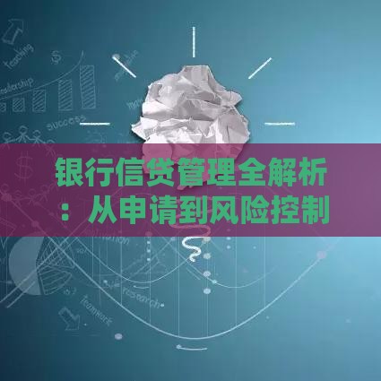 银行信贷管理全解析：从申请到风险控制的贷款指南
