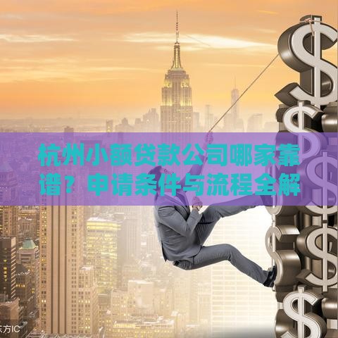杭州小额贷款公司哪家靠谱？申请条件与流程全解析
