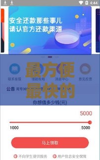 最方便最快的小额贷款申请攻略及平台推荐