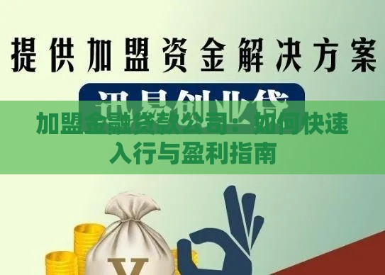 加盟金融贷款公司：如何快速入行与盈利指南