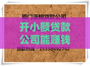开小额贷款公司能赚钱吗？这5个关键点必须了解