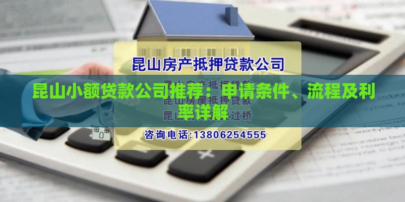 昆山小额贷款公司推荐：申请条件、流程及利率详解