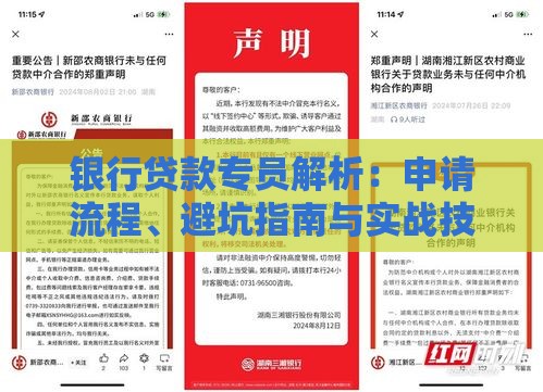 银行贷款专员解析：申请流程、避坑指南与实战技巧