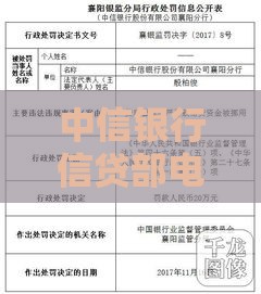 中信银行信贷部电话及贷款服务全解析：专业信贷咨询一键获取