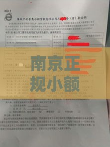 南京正规小额贷款公司推荐：如何安全快速申请贷款