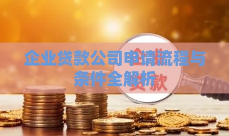 企业贷款公司申请流程与条件全解析