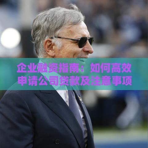 企业融资指南：如何高效申请公司贷款及注意事项