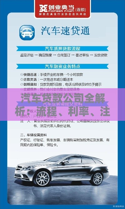 汽车贷款公司全解析：流程、利率、注意事项一览