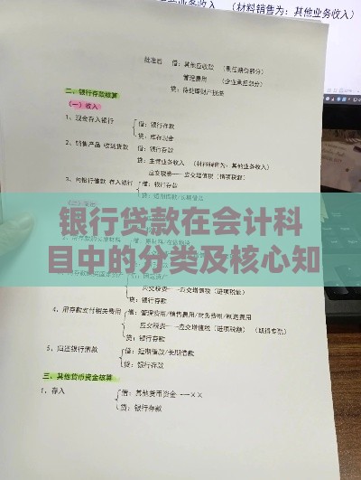 银行贷款在会计科目中的分类及核心知识点解析